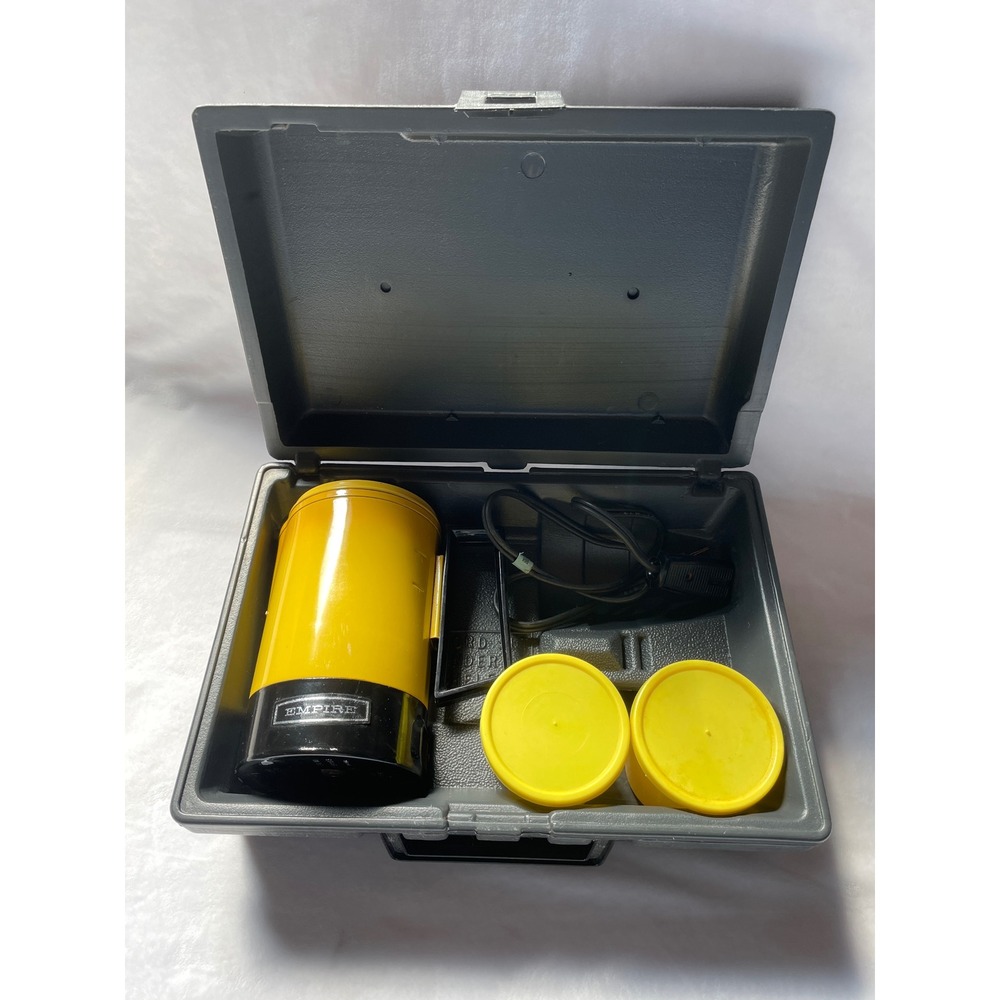 Empire Coffee Quickie Travel Kit Vintage Yellow Electric Percolator 1874-02 USA